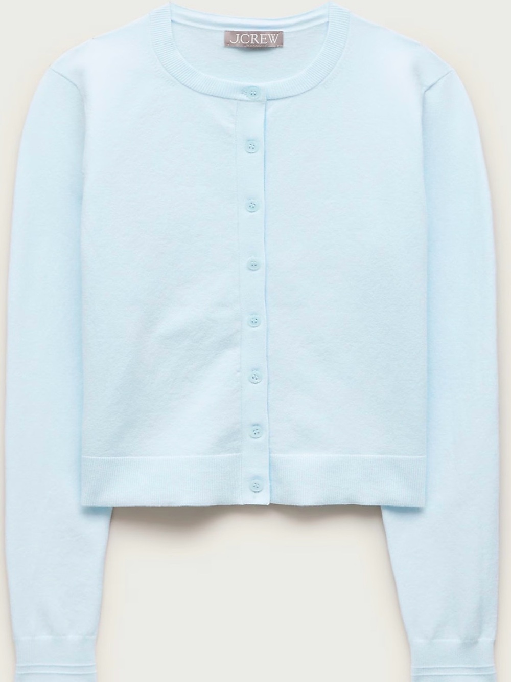 J. Crew Jackie Cardigan in Sheer Blue